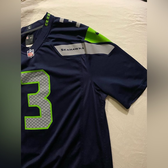 Seattle Seahawks Jersey Nike On Field Mens XL Blue #3 Russell Wilson NFL - Picture 4 of 9